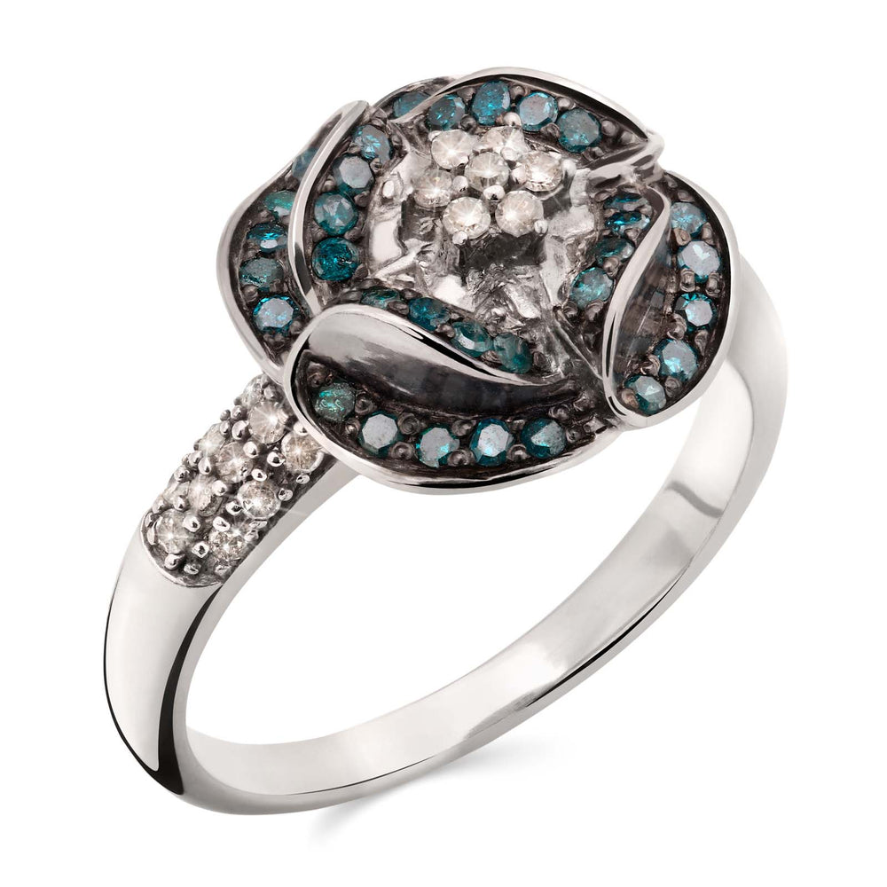 Anel em Prata 925 com Diamantes