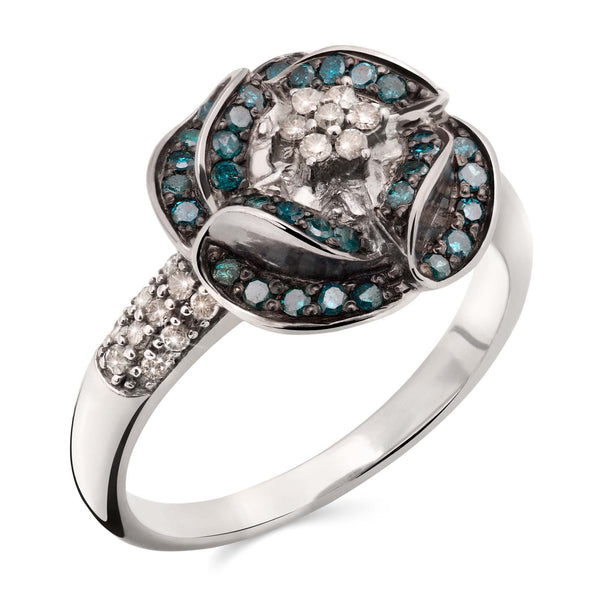 Anel em Prata 925 com Diamantes