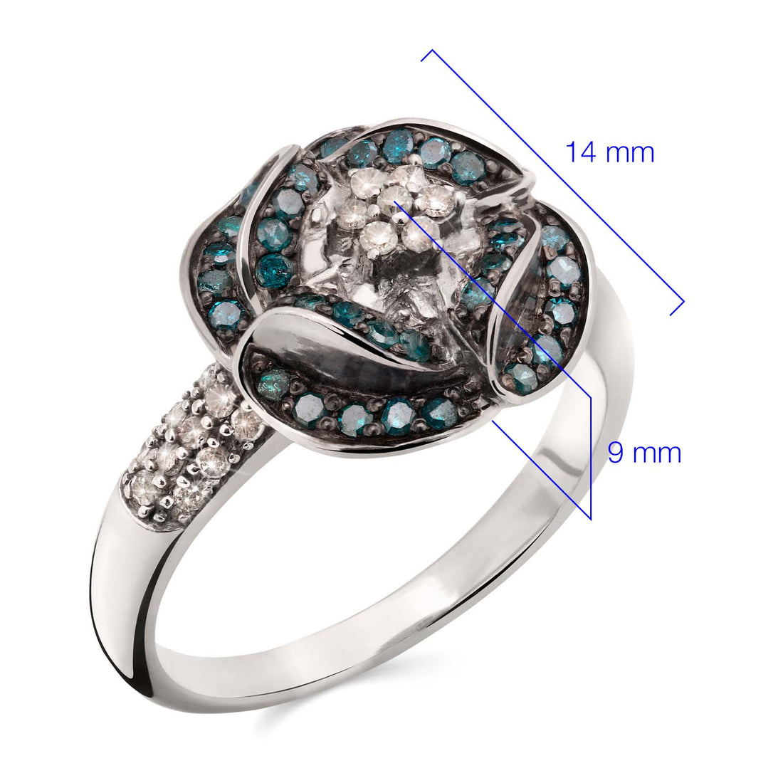 Anel em Prata 925 com Diamantes