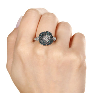 Anel em Prata 925 com Diamantes