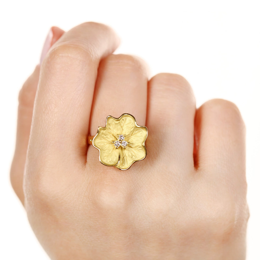 Anel Linha Giovanni em Ouro 18k com Diamantes