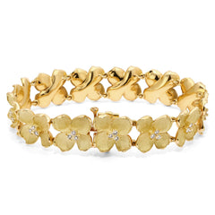 126285-Pulseira Linha Giovanni em Ouro Amarelo 18k com Diamantes