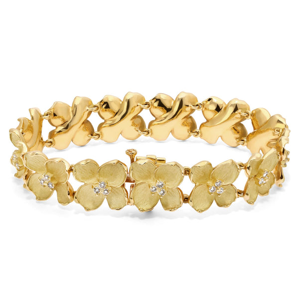 126285-Pulseira Linha Giovanni em Ouro Amarelo 18k com Diamantes