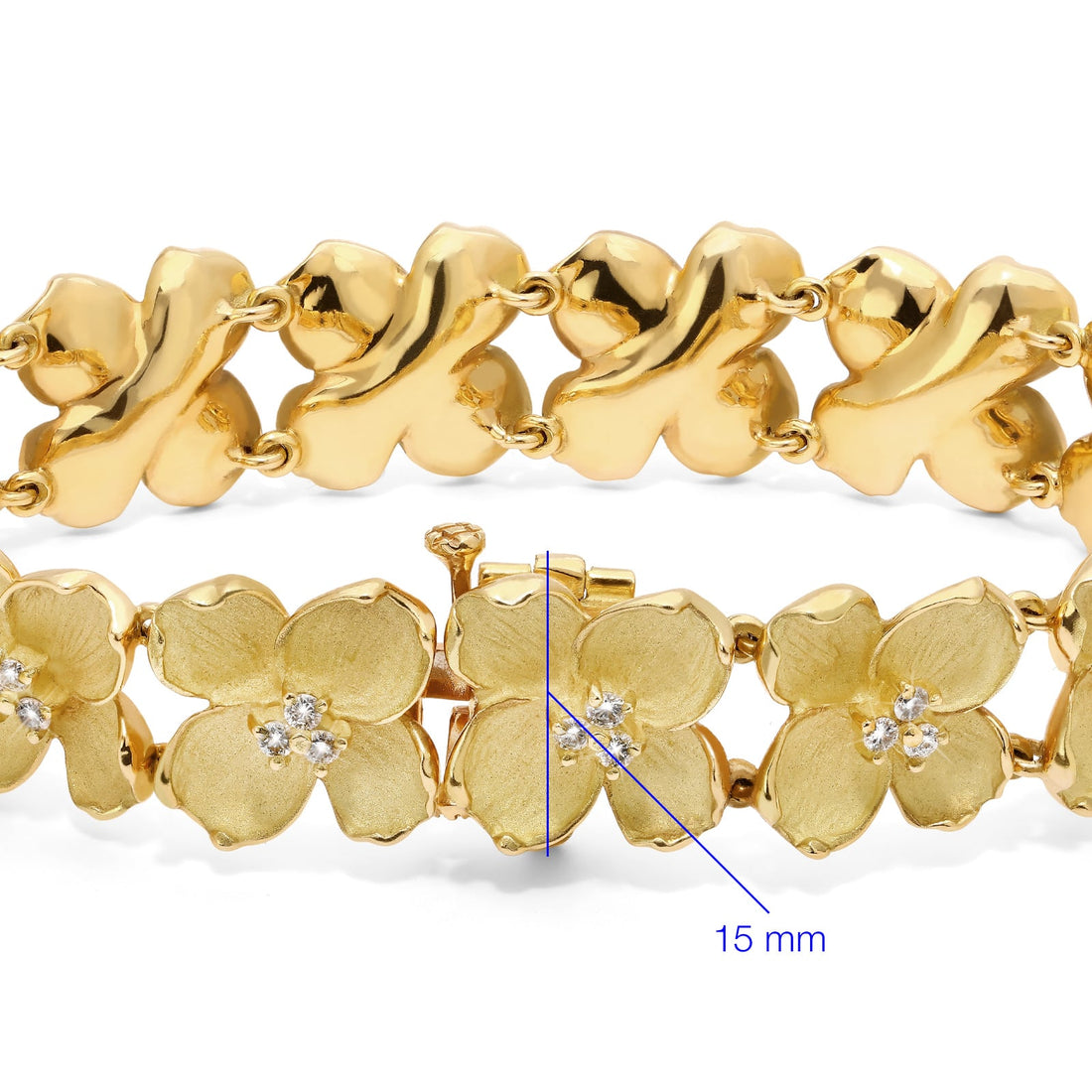 Pulseira Linha Giovanni em Ouro Amarelo 18k com Diamantes