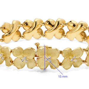 126285-Pulseira Linha Giovanni em Ouro Amarelo 18k com Diamantes