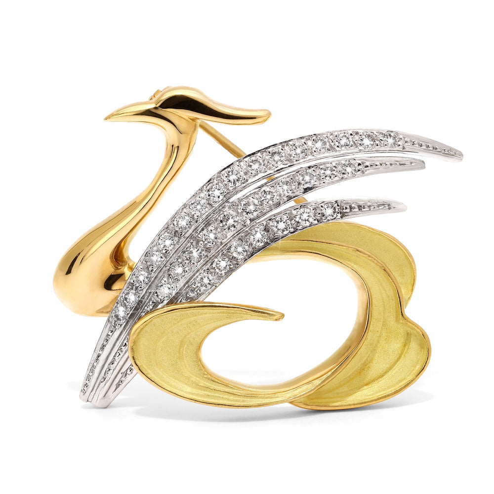 126449-Broche Linha Giovanni em Ouro 18k com Diamantes