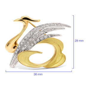 126449-Broche Linha Giovanni em Ouro 18k com Diamantes