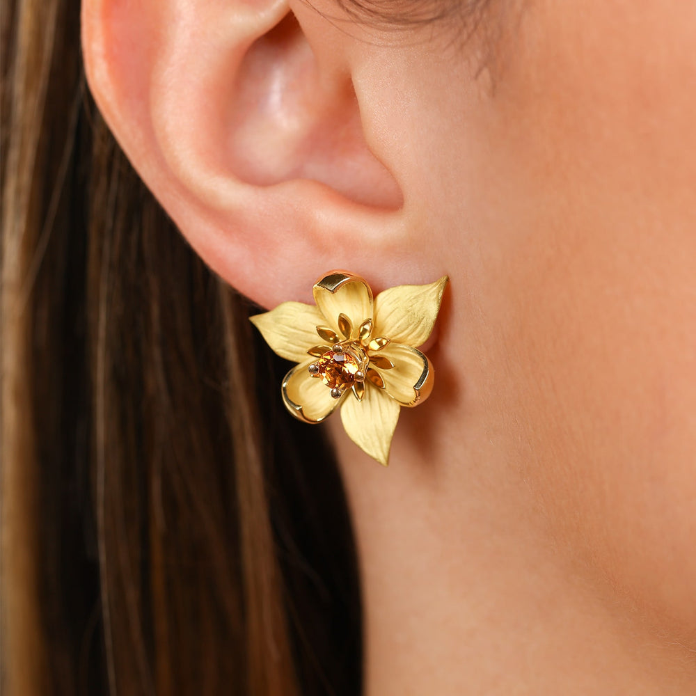 126683-Par de Brinco Linha Giovanni em Ouro Amarelo 18k