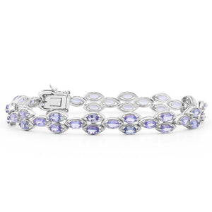 Pulseira em Prata 925 em Tanzanitas