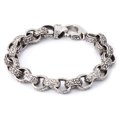 Pulseira em Prata 925 Elos Trabalhados