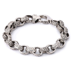 Pulseira em Prata 925 Elos Trabalhados