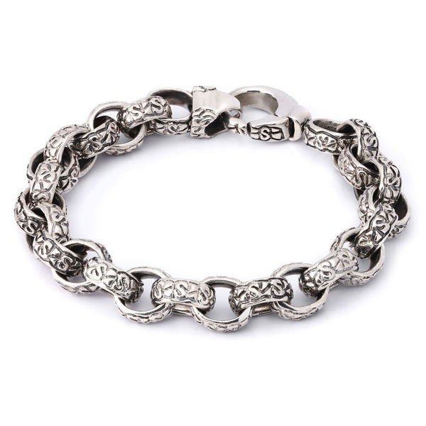 Pulseira em Prata 925 Elos Trabalhados