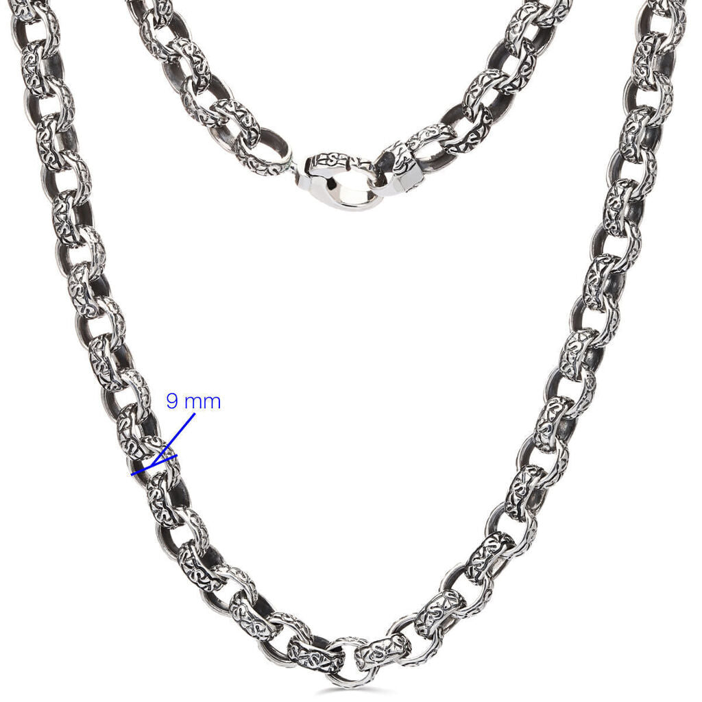 Corrente em Prata 925 Masculina Elos