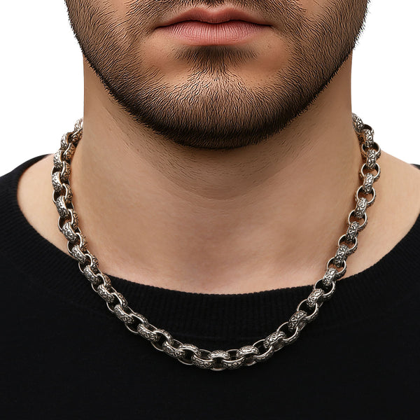 Corrente em Prata 925 Masculina Elos