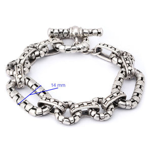 Colar Pulseira e Brinco Elos em Prata 925