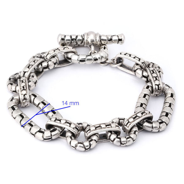 Colar Pulseira e Brinco Elos em Prata 925