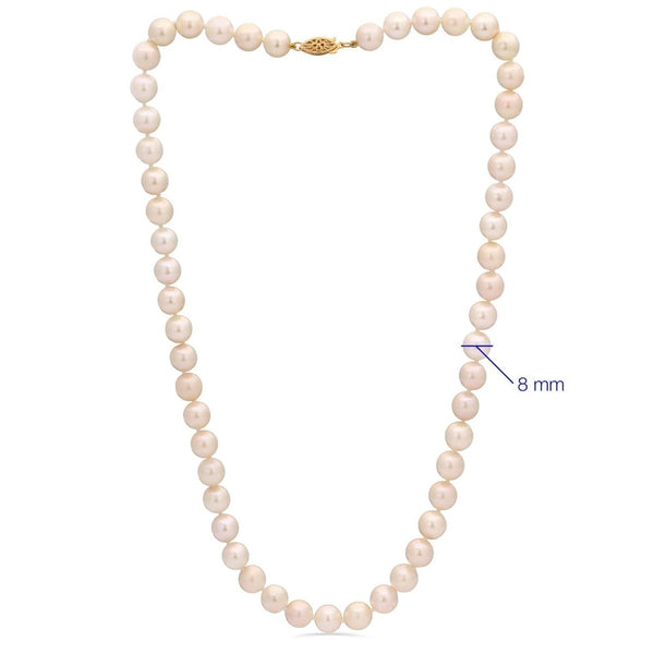 Colar em Ouro Amarelo 14 k com Pérola Akoya Branca