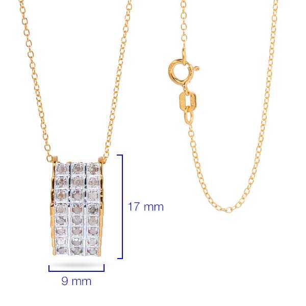 Pingente em Prata 925 com Diamantes Ice