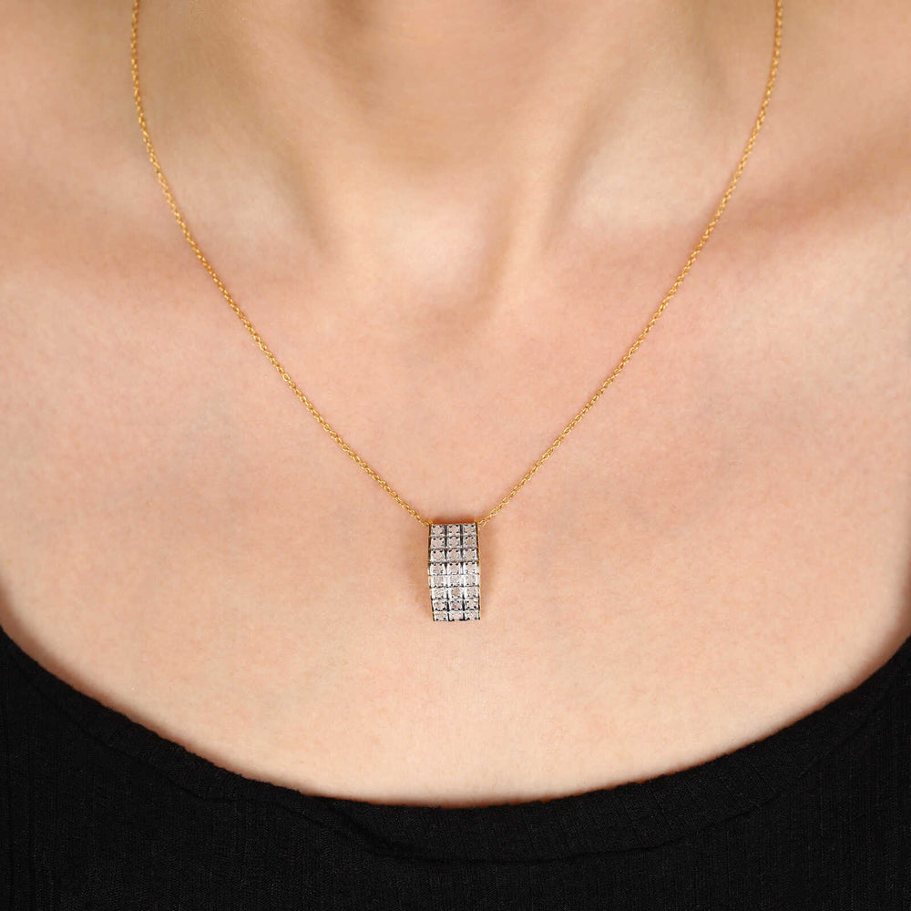 Pingente em Prata 925 com Diamantes Ice