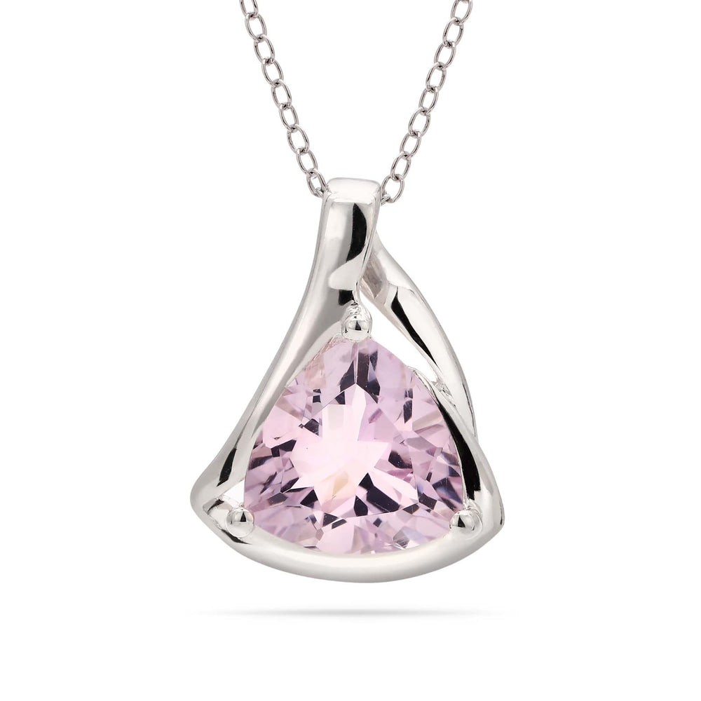 Pingente em Prata 925 com Ametista Rose de France