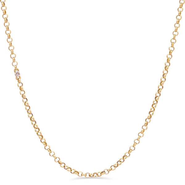 Corrente Linha Eva Larue em Prata 925 com Diamante