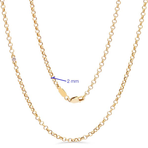 Corrente Linha Eva Larue em Prata 925 com Diamante