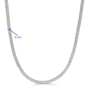 Colar em Prata 925 com Zircônias