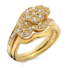Anel em Prata 925 com Diamantes