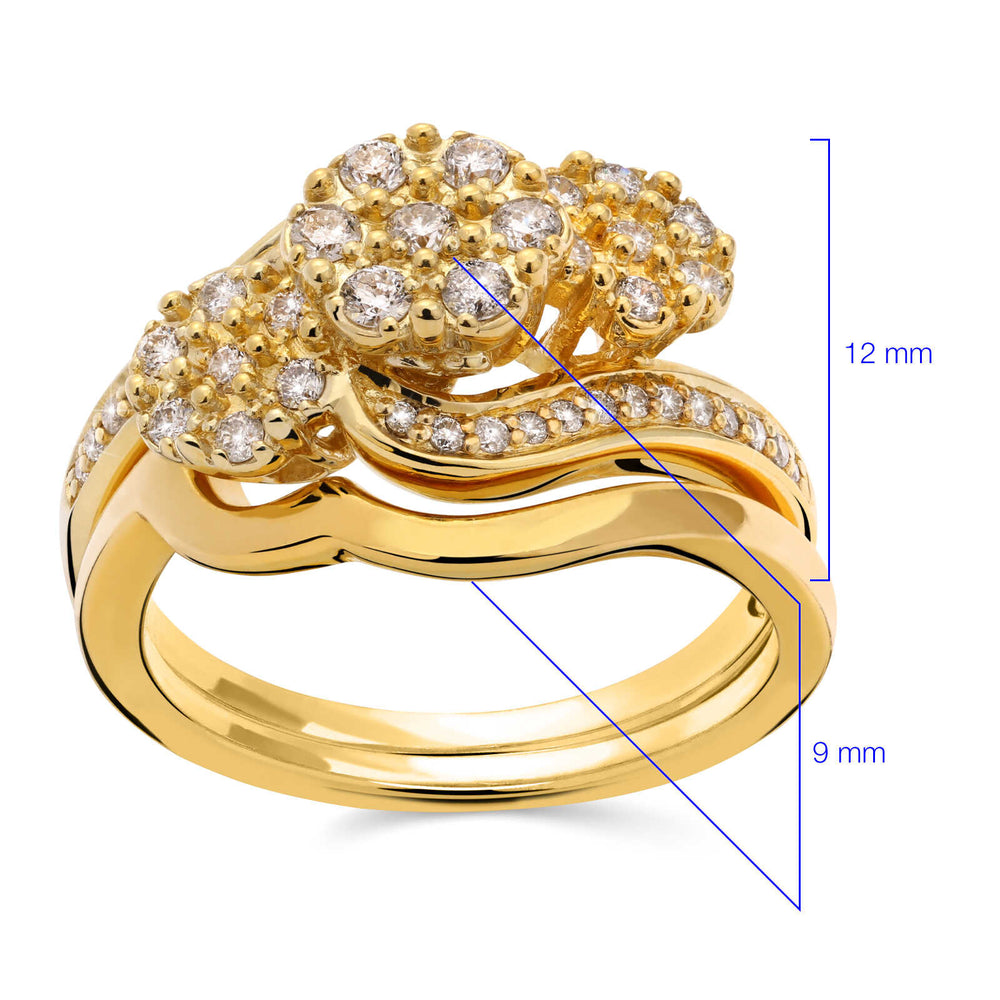 Anel em Prata 925 com Diamantes