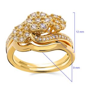 Anel em Prata 925 com Diamantes