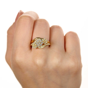 Anel em Prata 925 com Diamantes