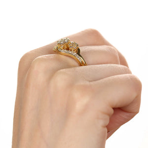 Anel em Prata 925 com Diamantes