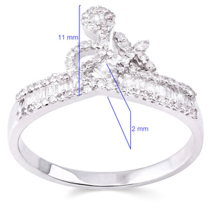 133802 - Anel em Ouro Branco 18k com Diamantes Aprox. 50 pts