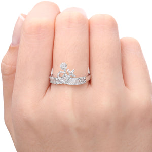 133802 - Anel em Ouro Branco 18k com Diamantes Aprox. 50 pts