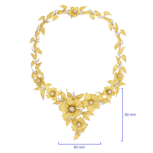 134240-Colar Linha Giovanni em Ouro Amarelo 18k com Diamantes