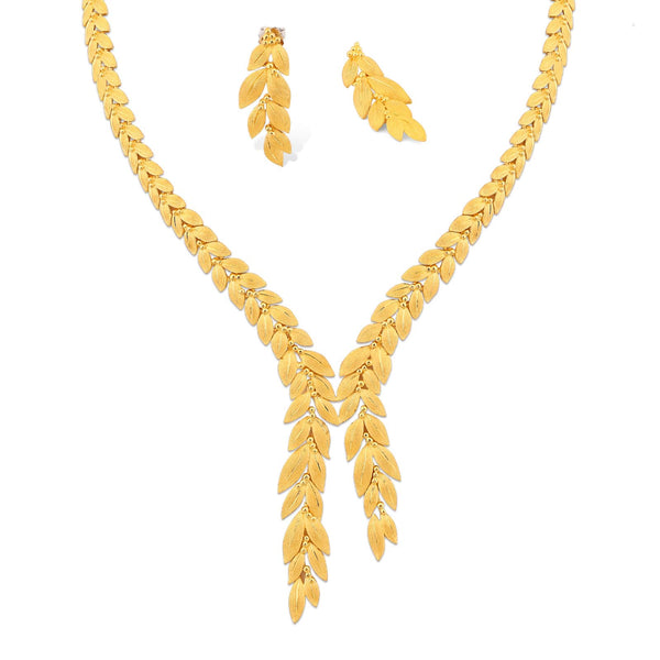 135119-Colar e Par de Brincos linha Prima Gold em Ouro Amarelo 24 k
