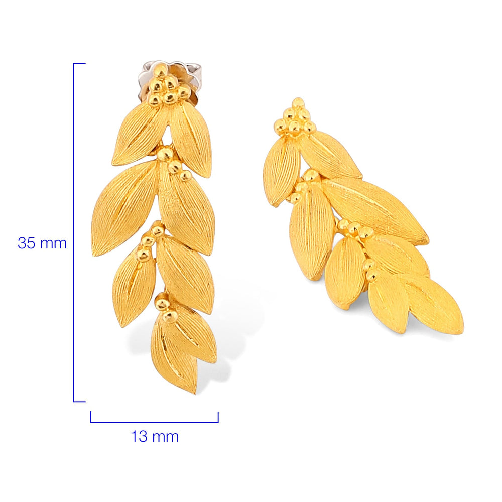 135119-Colar e Par de Brincos linha Prima Gold em Ouro Amarelo 24 k