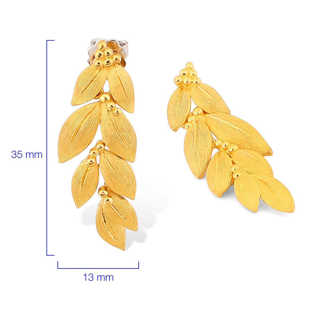 Colar e Par de Brincos linha Prima Gold em Ouro Amarelo 24 k