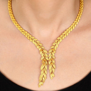 135119-Colar e Par de Brincos linha Prima Gold em Ouro Amarelo 24 k