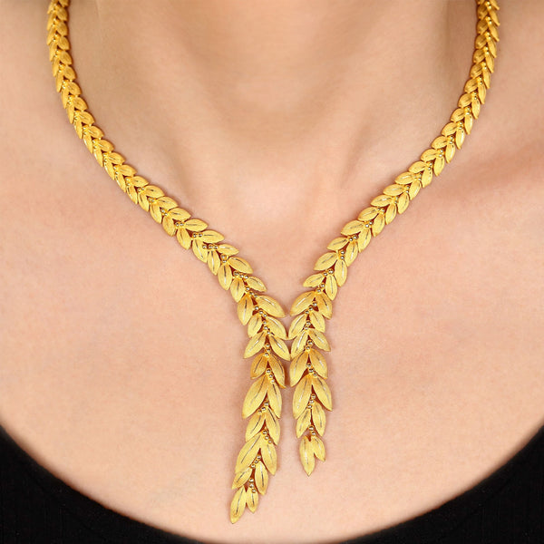 135119-Colar e Par de Brincos linha Prima Gold em Ouro Amarelo 24 k