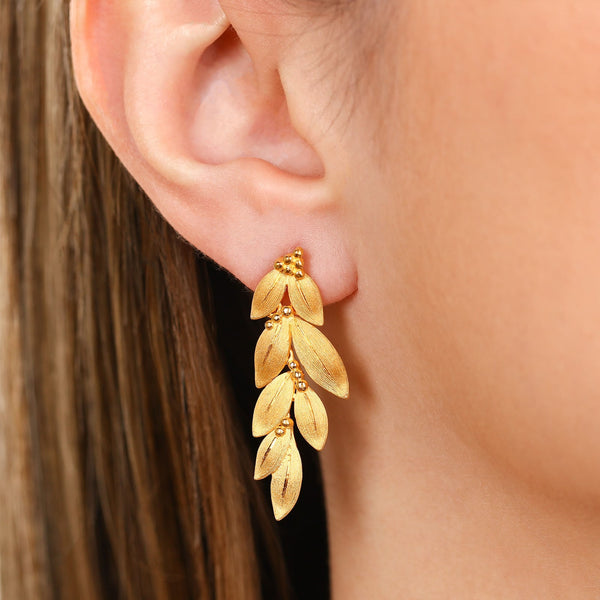 135119-Colar e Par de Brincos linha Prima Gold em Ouro Amarelo 24 k