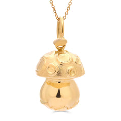 Pingente em Ouro Amarelo 18k Cogumelo