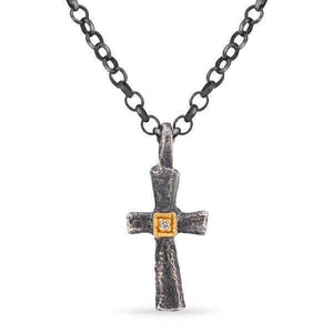 Pingente Linha Kurtulan em Prata 925 e Ouro Amarelo 18 k com Diamantes