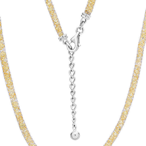 Colar em Prata 925 com Zircônias Amarelas