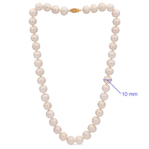 Colar em Ouro Amarelo 14k com Perolas Brancas