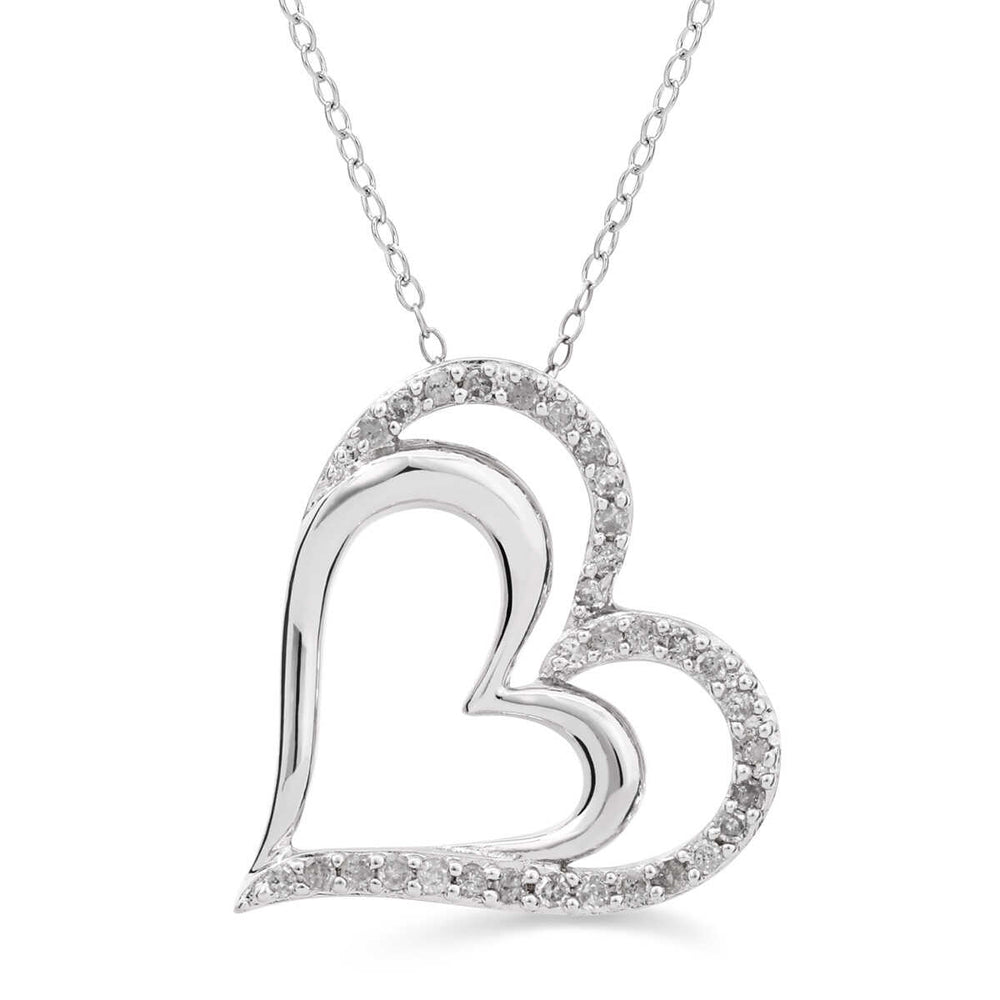 Pingente em Prata 925 com Diamantes