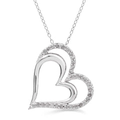 Pingente em Prata 925 com Diamantes