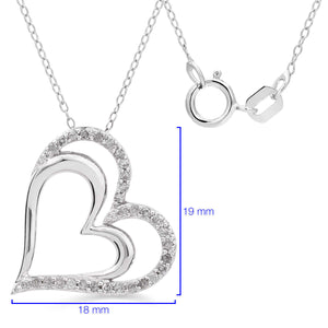 Pingente em Prata 925 com Diamantes