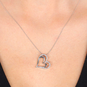 Pingente em Prata 925 com Diamantes