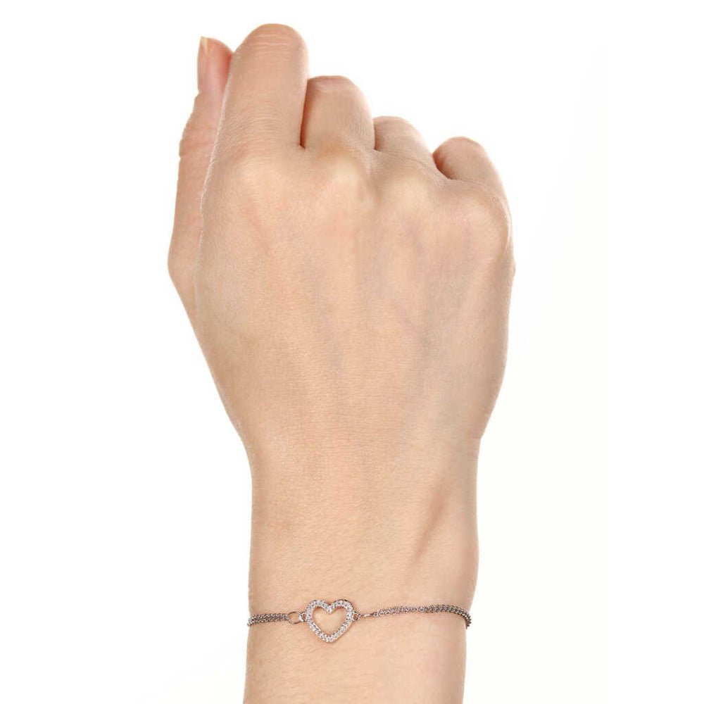 Pulseira em Prata 925 com Diamantes